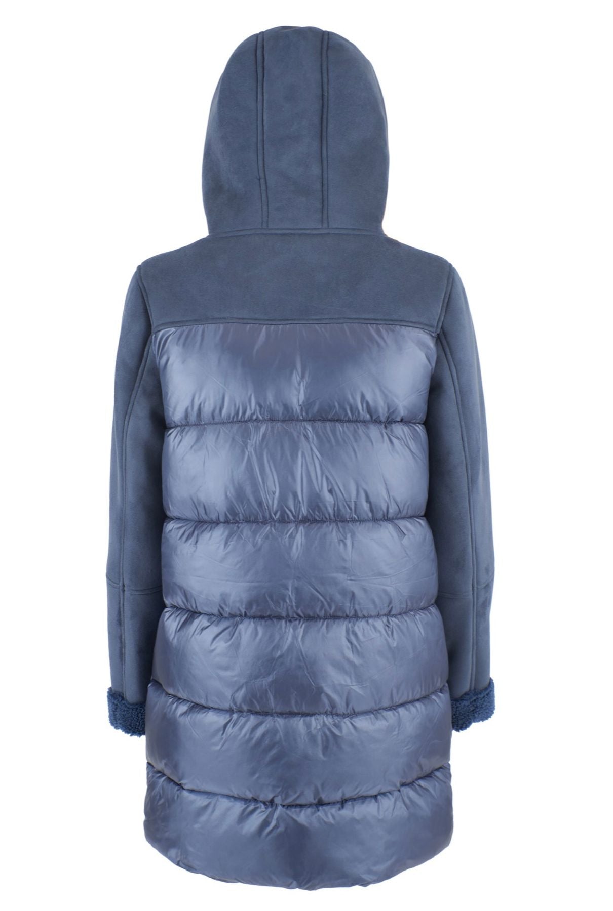 CAPPOTTO TRAPUNTATO CON INSERTI IN TEDY