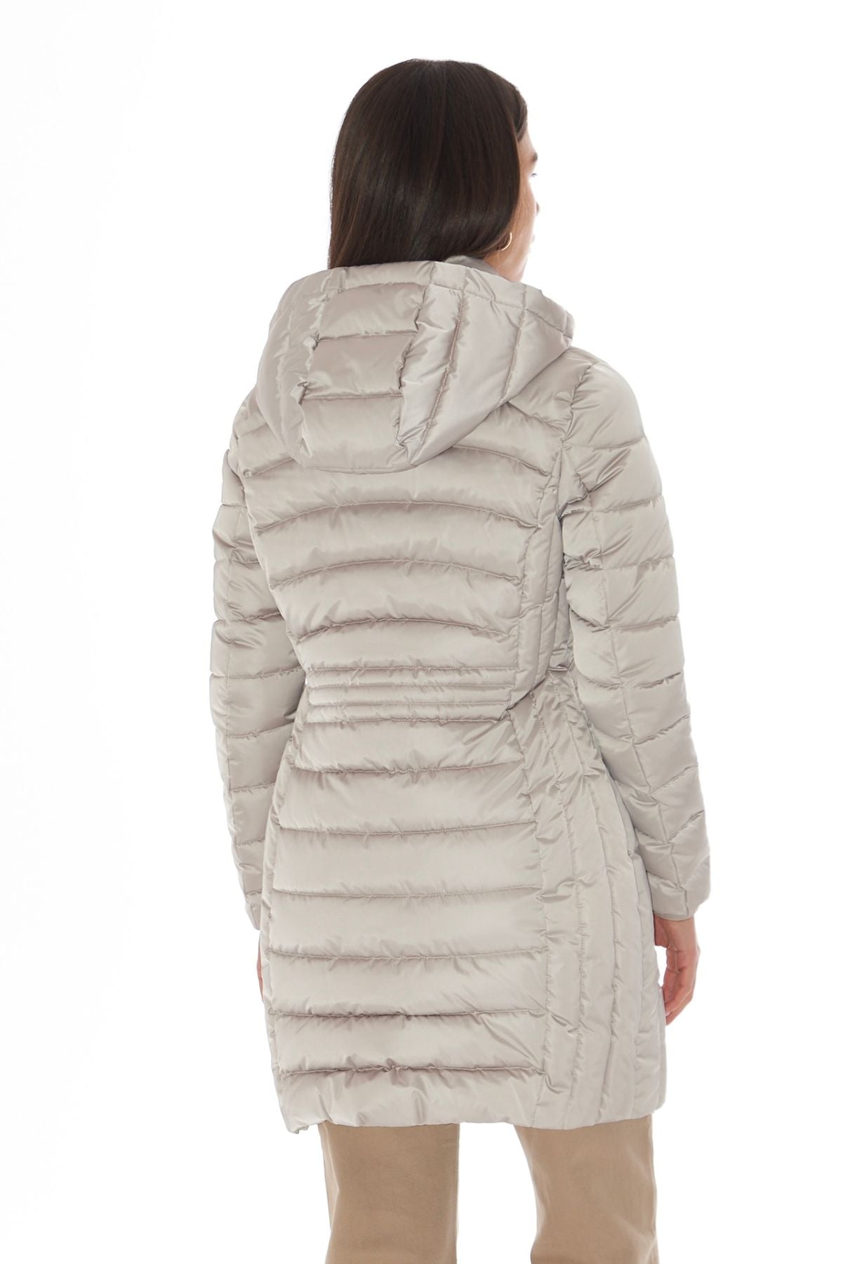 CAPPOTTO TRAPUNTATO CON CAPPUCCIO