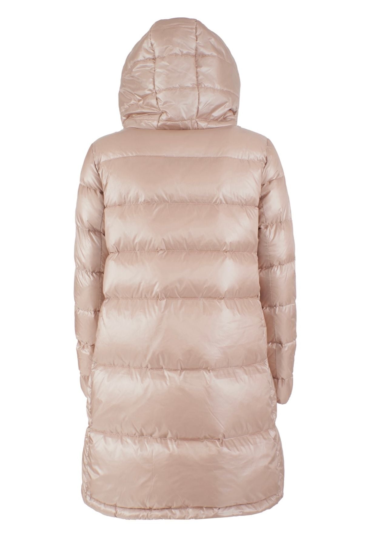 CAPPOTTO TRAPUNTATO CON CAPPUCCIO AD ANELLO