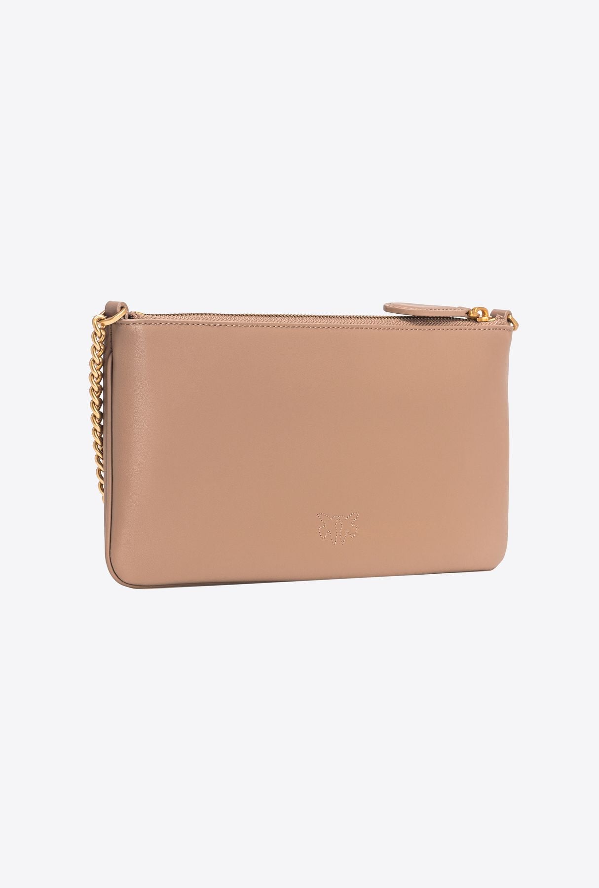 Horizontal Flat Bag in pelle