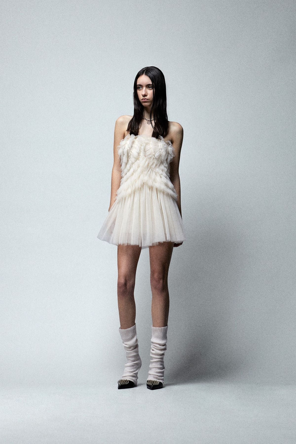 TULL DRESS JADE