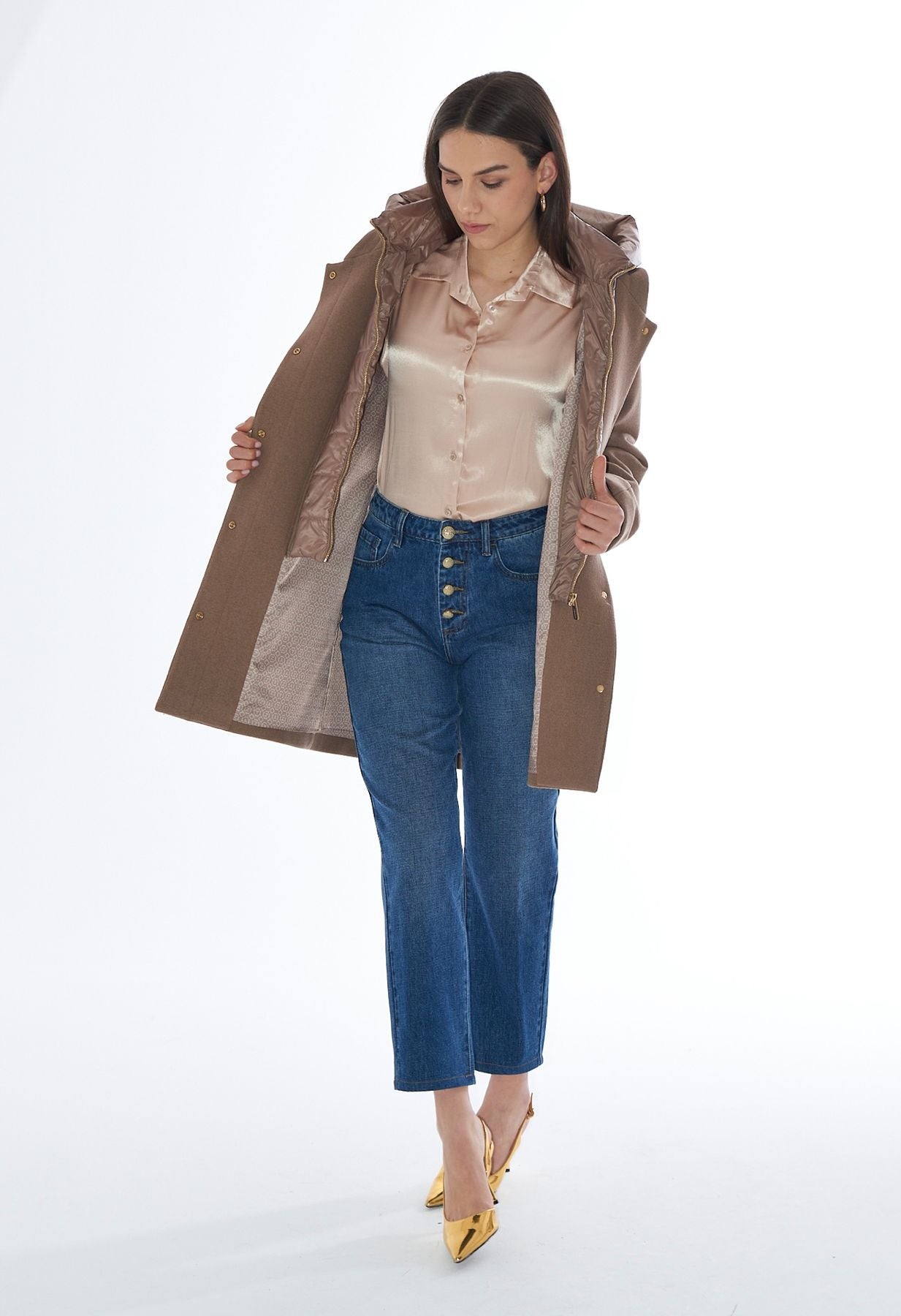 CAPPOTTO CON FINTO GILET STACC