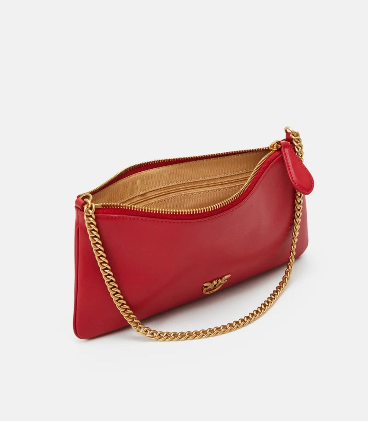 Horizontal Flat Bag in pelle