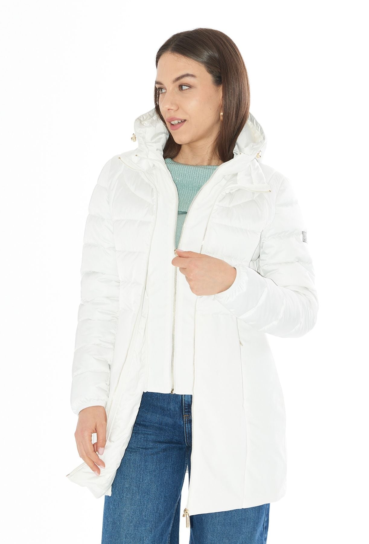 CAPPOTTO TRAPUNTATO FINTO GILET