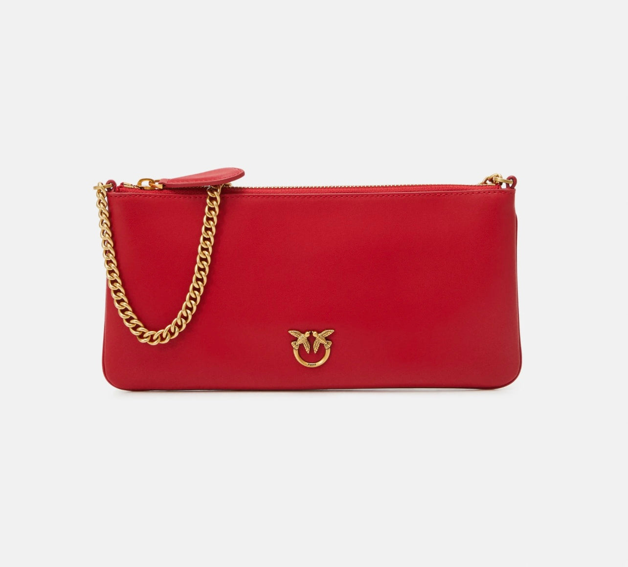 Horizontal Flat Bag in pelle